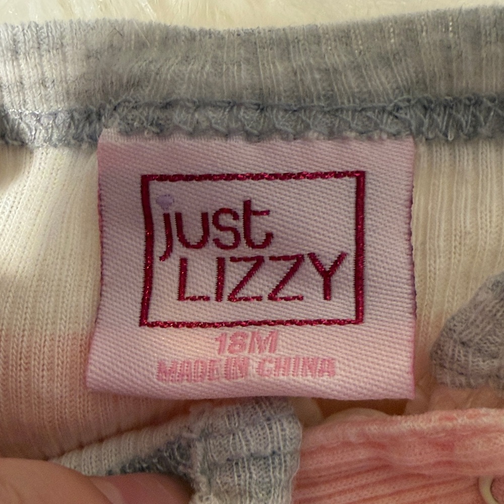 Baby Pink and Cream Striped Footie - Picture 4 of 4